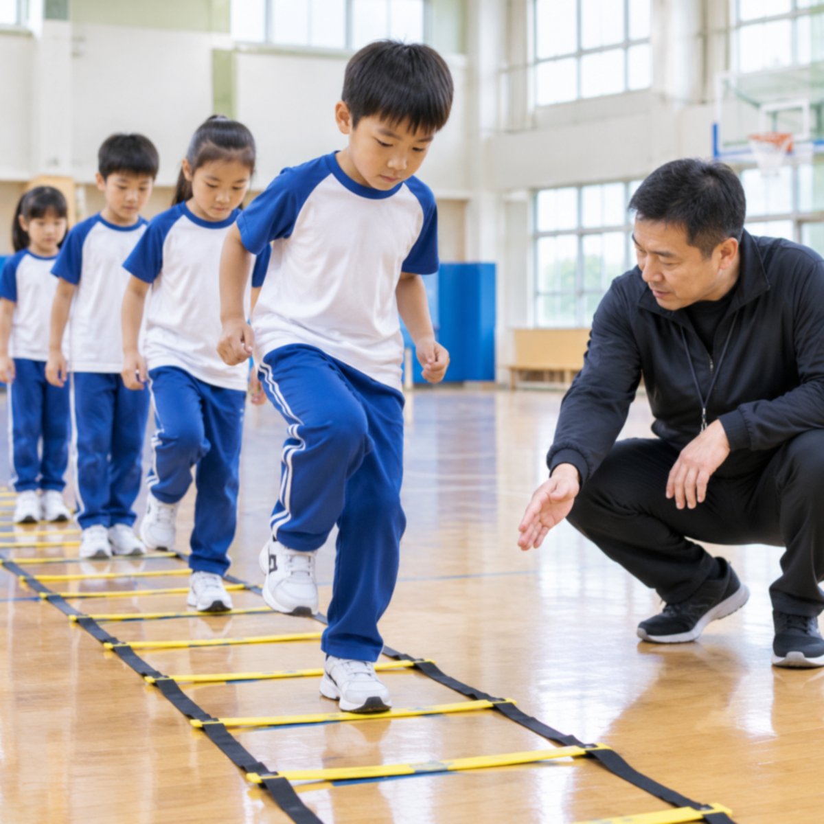 孩子协调性怎么练？教练的阶梯训练法