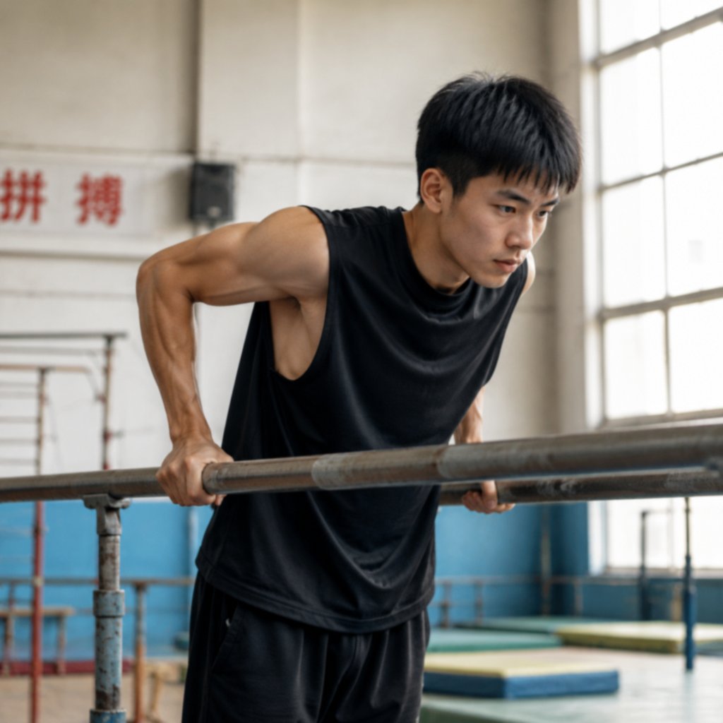 男生双杠臂屈伸怎么练？从撑不起来到轻松完成